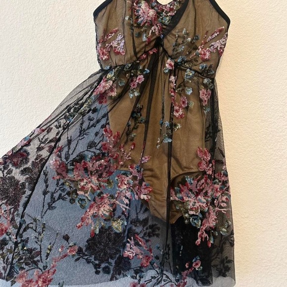 Sequined fairycore dance wear dress with one piece shape wearsize S-M - Picture 2 of 7